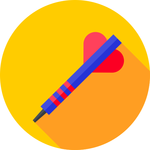 dart Flat Circular Flat icoon