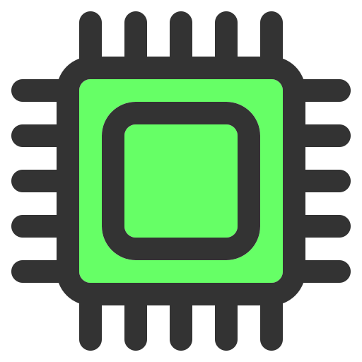 Processor Generic Outline Color icon