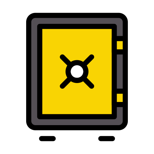 safe Vector Stall Lineal Color icon