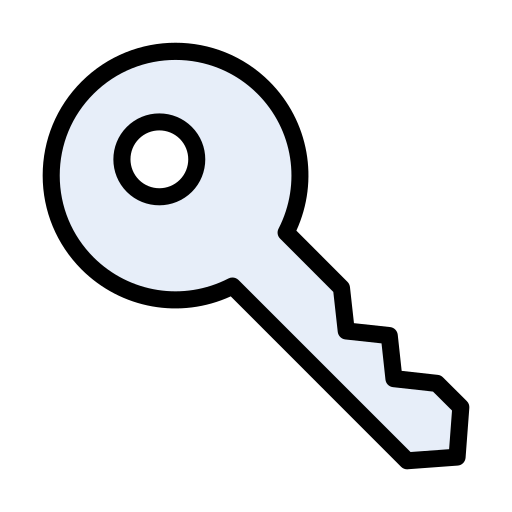 Key Vector Stall Lineal Color icon