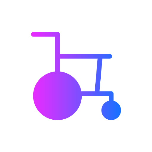 Инвалидная коляска Generic Flat Gradient иконка