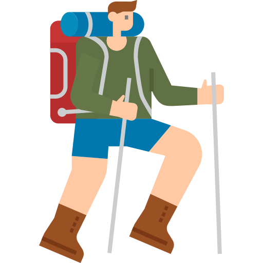 Hiking Generic Flat icon