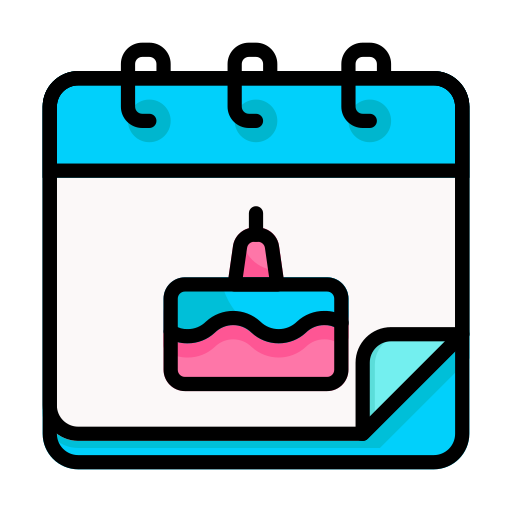 생일 Generic Outline Color icon