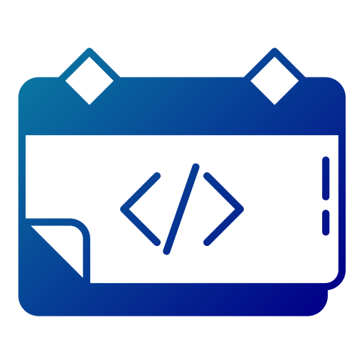 linguaggio di programmazione Generic Flat Gradient icona