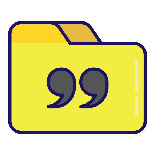 Quote Generic Outline Color icon