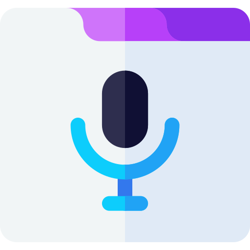 podcast Basic Rounded Flat icoon