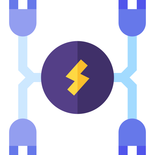 servicio eléctrico Basic Straight Flat icono