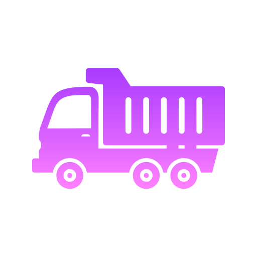 camión volquete Generic Flat Gradient icono