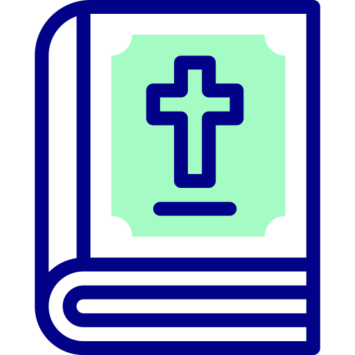 聖書 Detailed Mixed Lineal color icon