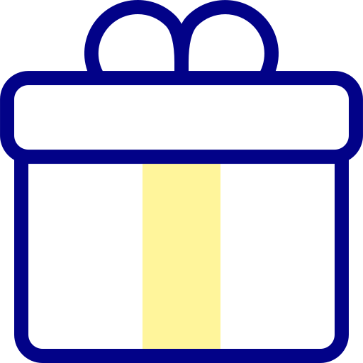 Подарочная коробка Detailed Mixed Lineal color иконка