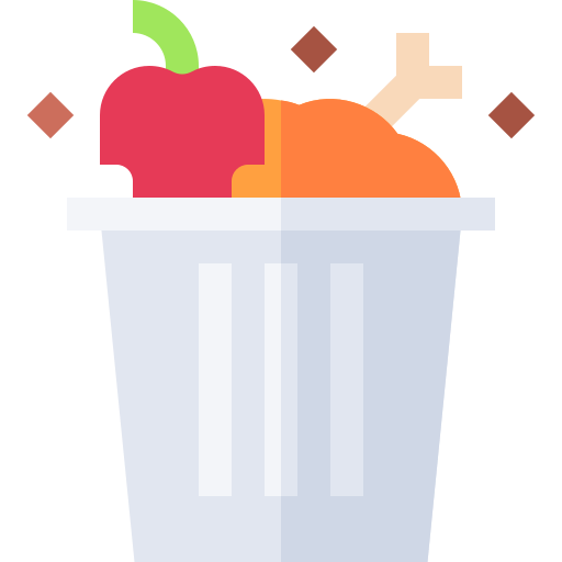 desechos alimentarios Basic Straight Flat icono