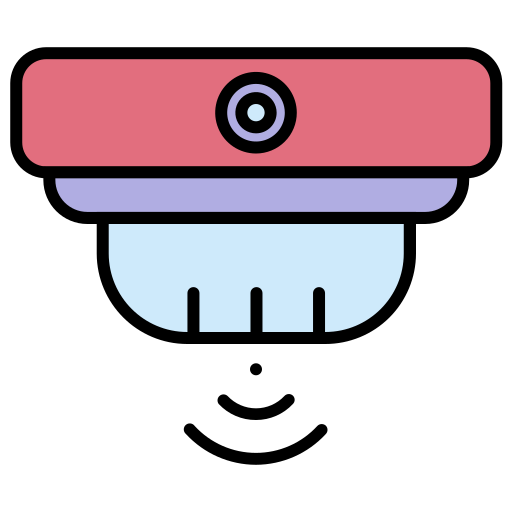 detector de humo Generic Outline Color icono