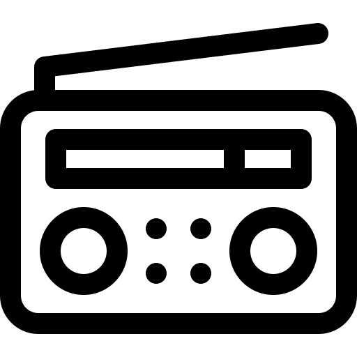 radio Basic Rounded Lineal icona