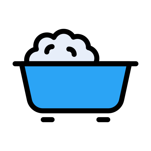 Baby tub Vector Stall Lineal Color icon