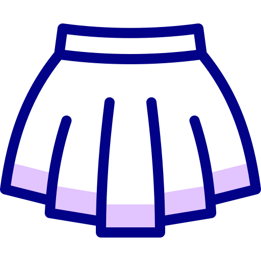 Skirt Detailed Mixed Lineal color icon