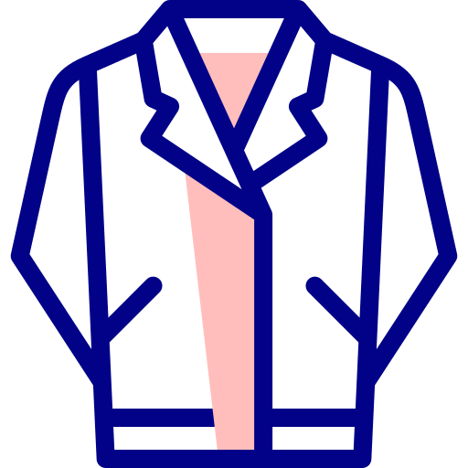 chaqueta de cuero Detailed Mixed Lineal color icono
