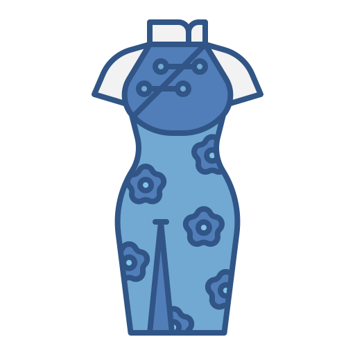cheongsam Generic Outline Color icon