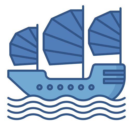 船 Generic Outline Color icon