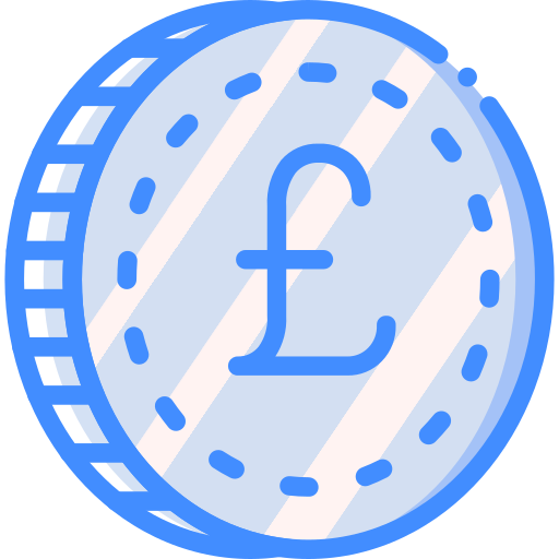 pfund sterling Basic Miscellany Blue icon