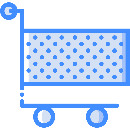 Shopping cart Basic Miscellany Blue icon