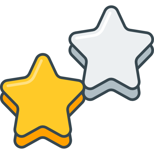 estrellas Flaticons.com Flat icono