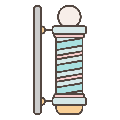 Barber pole Generic Outline Color icon