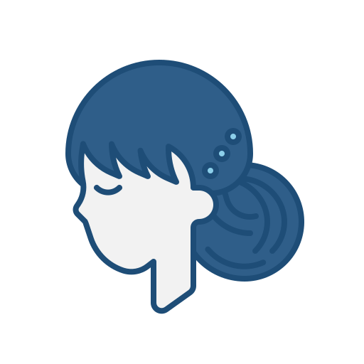 Hair styling Generic Outline Color icon