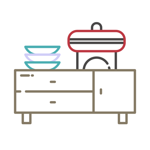 Buffet Generic Outline Color icon