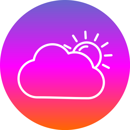 nublado Generic Flat Gradient icono