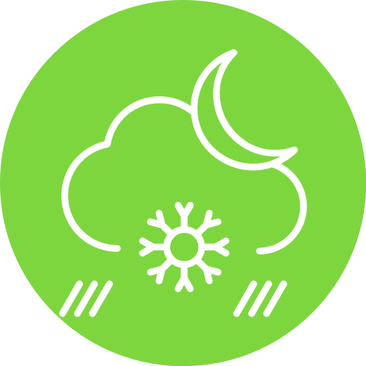 schneefall Generic Circular icon