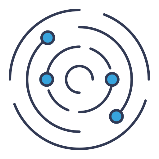 etiqueta circular Generic Outline Color icono