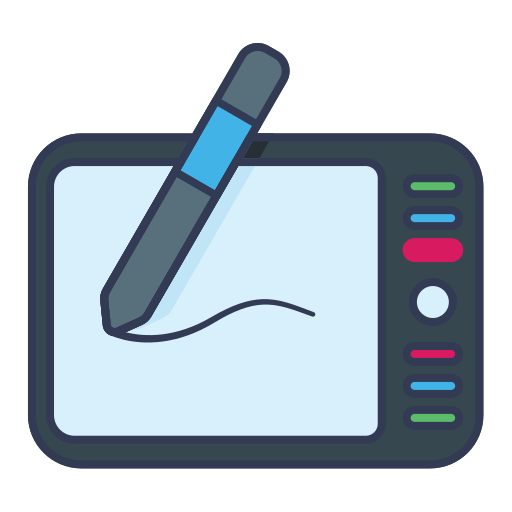 pen tablet Generic Outline Color Ícone