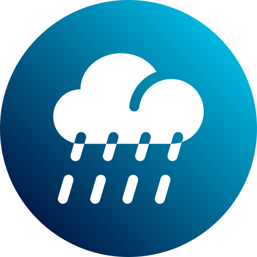 Heavy rain Generic Flat Gradient icon