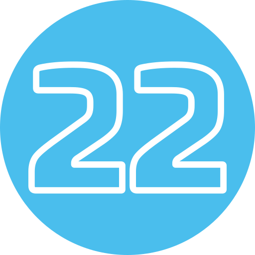 Twenty two Generic Flat icon