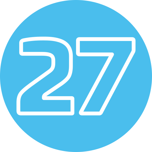 Twenty seven Generic Flat icon