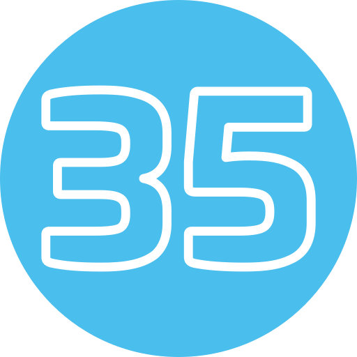 Thirty five Generic Flat icon