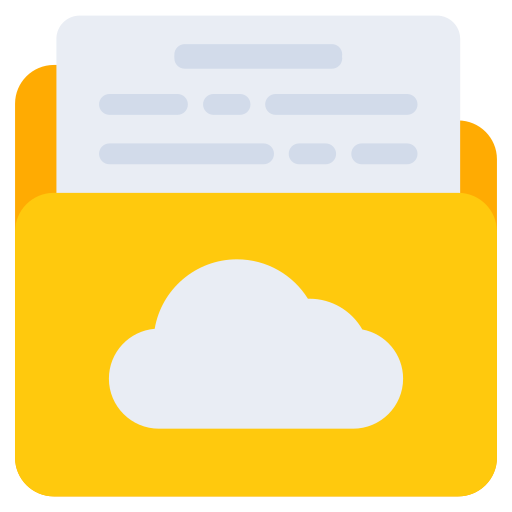 dossier cloud Generic Flat Icône