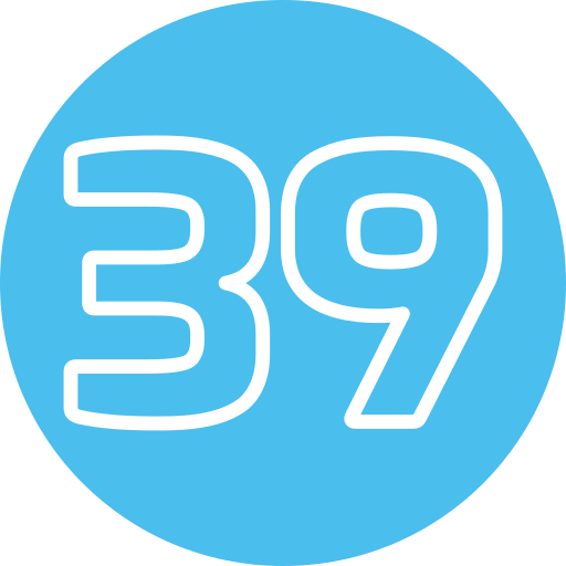 Thirty nine Generic Flat icon