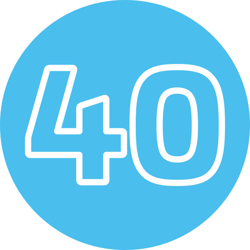 cuarenta Generic Flat icono