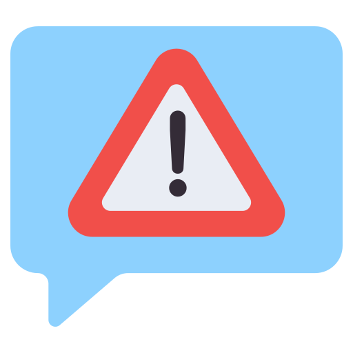 mensaje de error Generic Flat icono
