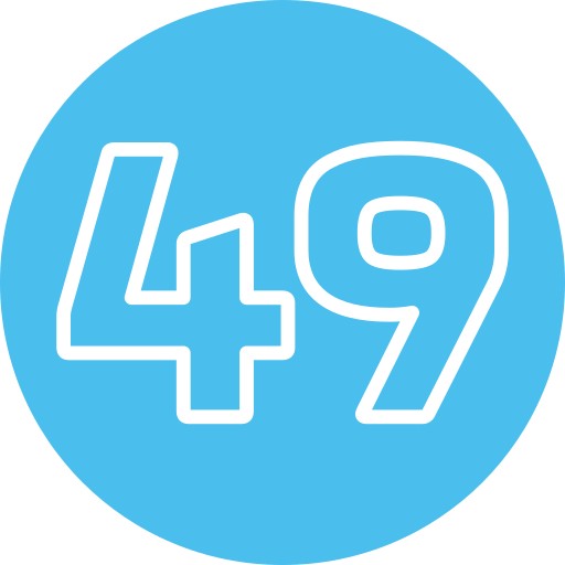 Fourty nine Generic Flat icon