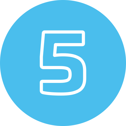 다섯 Generic Flat icon