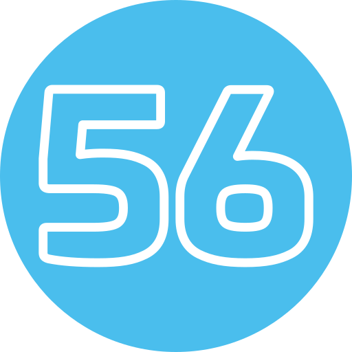 쉰 여섯 Generic Flat icon