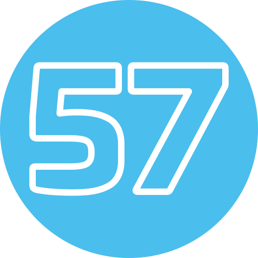 cincuenta y siete Generic Flat icono