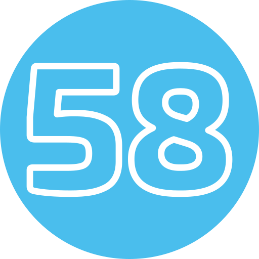 cincuenta y ocho Generic Flat icono