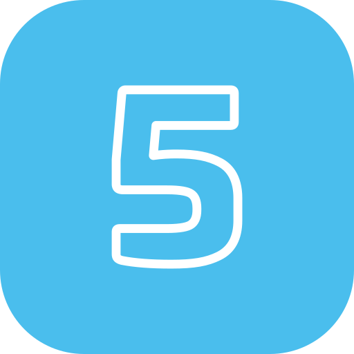 다섯 Generic Flat icon