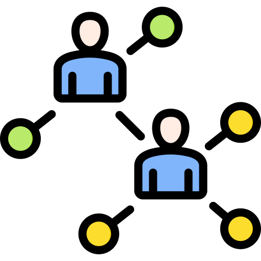 réseau Generic Outline Color Icône