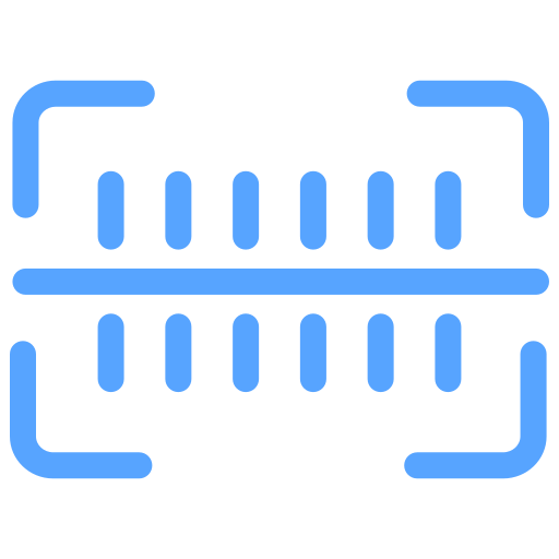 streepjescodescanner Generic Blue icoon