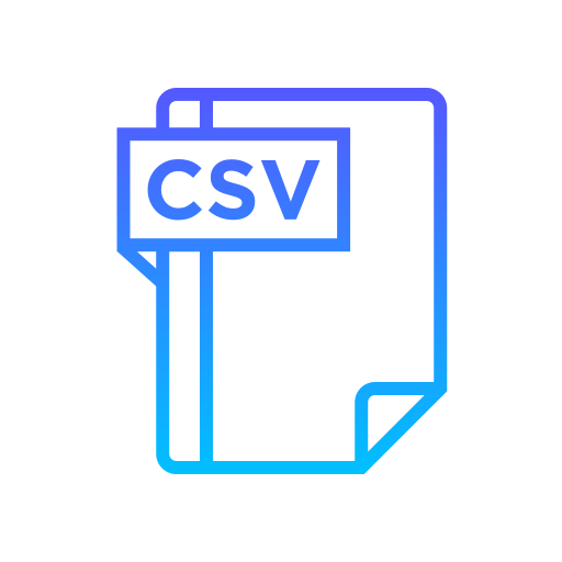 csv Generic Gradient icon