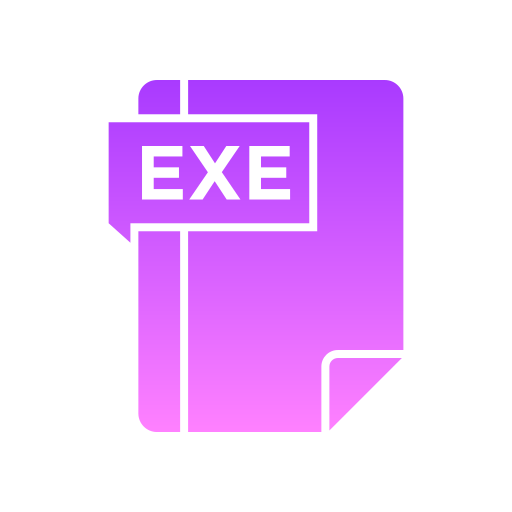 exe Generic Flat Gradient ikona